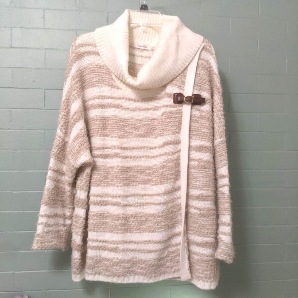 Calvin Klein cowl neck cream / beige sweater